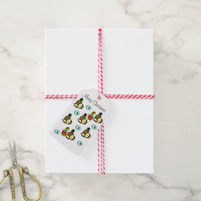 Weihnachtsgeschenke Tags Weihnachtsfeiern Geschenkanhänger (Mit Garn)