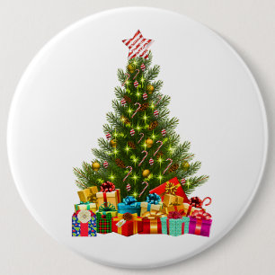 Weihnachtsgeschenke Tannenbaum vintage Weihnachtss Button