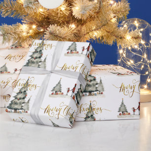 Weihnachtsgeschenke unter dem Baum Geschenkpapier