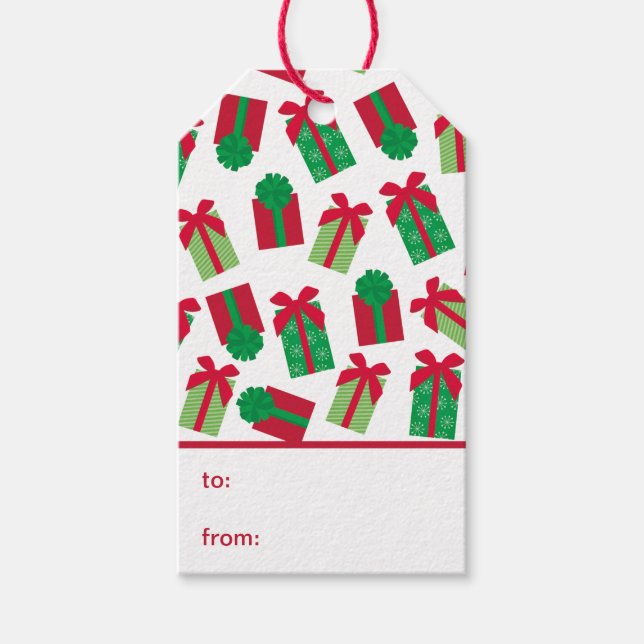 Weihnachtsgeschenke von geschenkanhänger (Vorderseite)