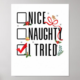 Weihnachtsgeschenke Weihnachtsliste Nizza Schönhei Poster
