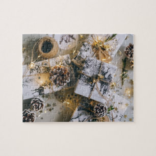 Weihnachtsgeschenke White Jigsaw Puzzle