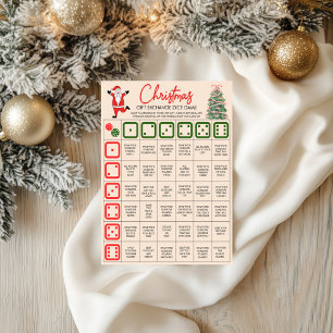 Weihnachtsgeschenketausch-Spiele, Weihnachts-Würfe Poster
