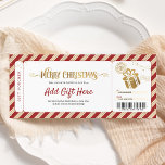 Weihnachtsgeschenkgutschein Einladung<br><div class="desc">Einladung zum Weihnachtsgeschenk Ticket Gutschein.</div>