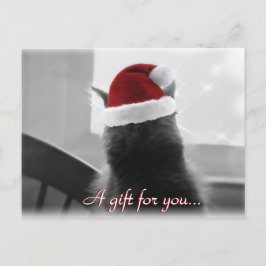 Weihnachtsgeschenkgutschein Postkarte