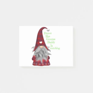 Weihnachtsgeschenkideen Gnom-Buddy beobachtet Tee Post-it Klebezettel