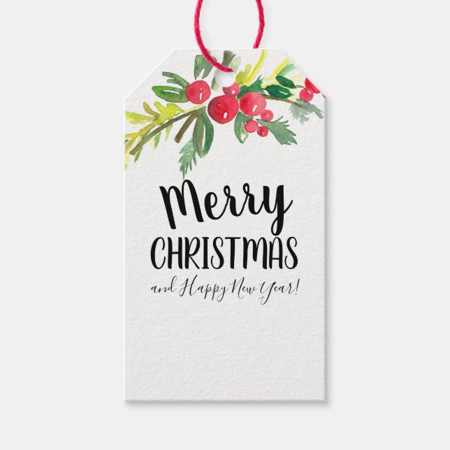 Weihnachtsgeschenkkarte Hang Tag Geschenkanhänger (Vorderseite)