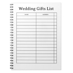 Weihnachtsgeschenkliste Notizblock