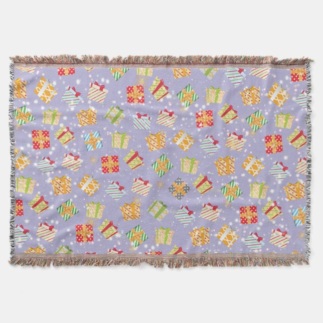 Weihnachtsgeschenkmuster Decke (Vorderseite)