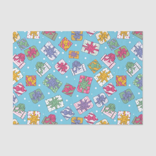 Weihnachtsgeschenkmuster Seidenpapier (Vorderseite)