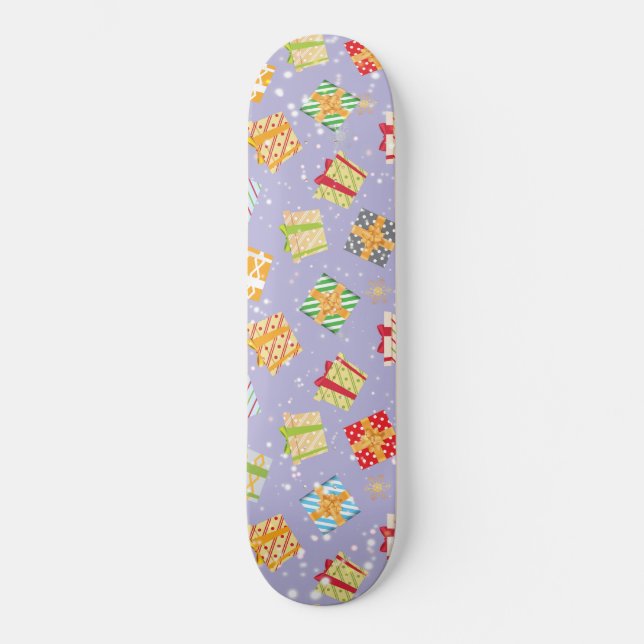 Weihnachtsgeschenkmuster Skateboard (Vorderseite)