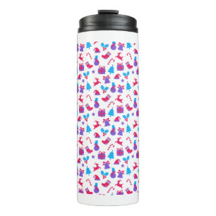 Weihnachtsgeschenkmuster Thermosbecher