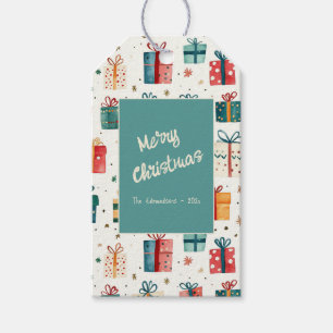 Weihnachtsgeschenkpakete Vintag Geschenkanhänger