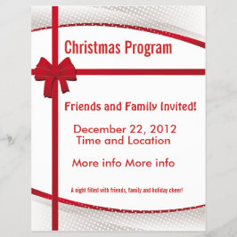 Weihnachtsgeschenkprogramm Flyer