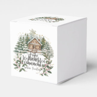 Weihnachtsgeschenkschachtel mit Weihnachtsgruss Geschenkschachtel