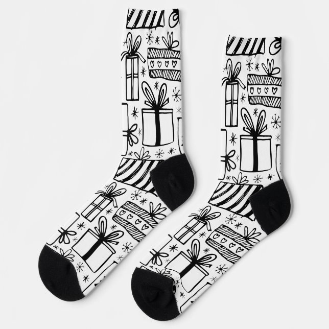 Weihnachtsgeschenksocken Socken (Linkes Detail)