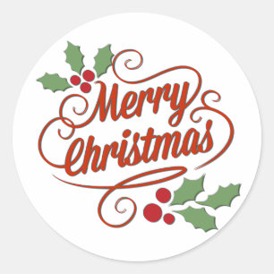 Weihnachtsgeschenksticker Runder Aufkleber