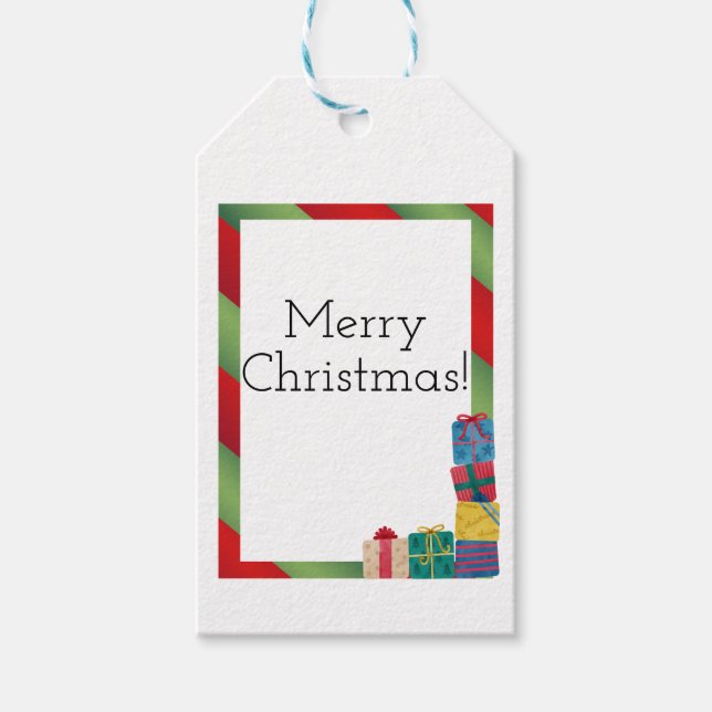 Weihnachtsgeschenktafeln Geschenkanhänger (Vorderseite)