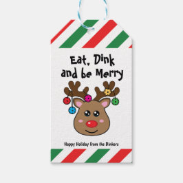 Weihnachtsgeschenktafeln mit Rentieren Geschenkanhänger