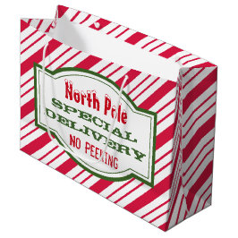 Weihnachtsgeschenktasche für Nordpol Große Geschenktüte