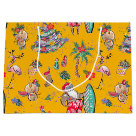 Weihnachtsgeschenktasche für Surfen Große Geschenktüte