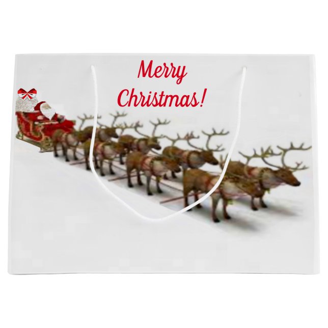 Weihnachtsgeschenktasche Große Geschenktüte (Vorderseite)