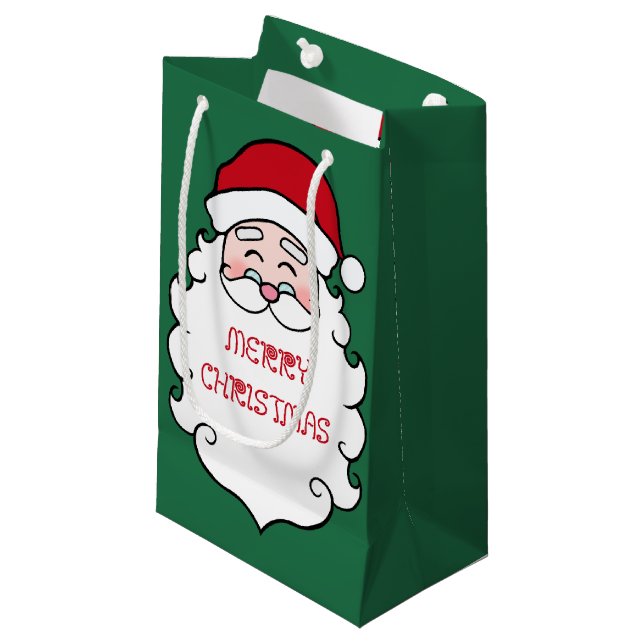 Weihnachtsgeschenktasche Kleine Geschenktüte (Vorderseite Schrägansicht)