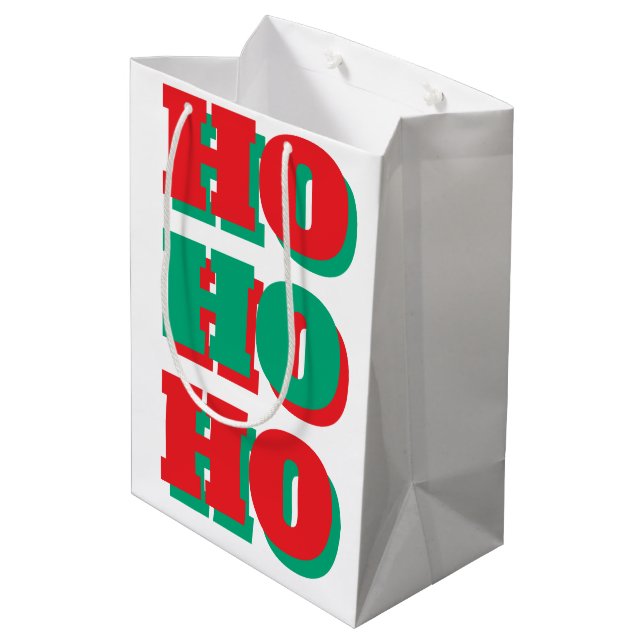 Weihnachtsgeschenktasche Mittlere Geschenktüte (Rückseite Schrägansicht)