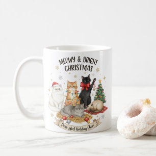 Weihnachtsgeschenktasse für Katzenliebhaber Kaffeetasse