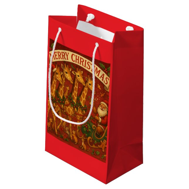Weihnachtsgeschenktüten Kleine Geschenktüte (Rückseite Schrägansicht)