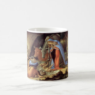 Weihnachtsgeschichte, Christi Geburt von Botticell Kaffeetasse