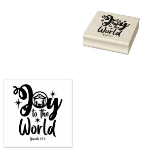 Weihnachtsgeschichte Freude der Welt Gummistempel