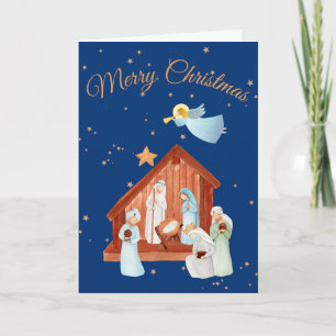 Weihnachtsgeschichte Frohe Weihnachten Karte