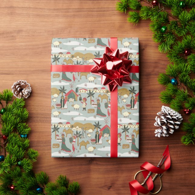 Weihnachtsgeschichte Plus Weise Männer Geschenkpapier (Feiertagsgeschenk)