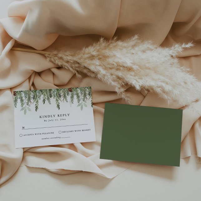 Weihnachtsgeschichten | Hochzeit RSVP Karte (Von Creator hochgeladen)