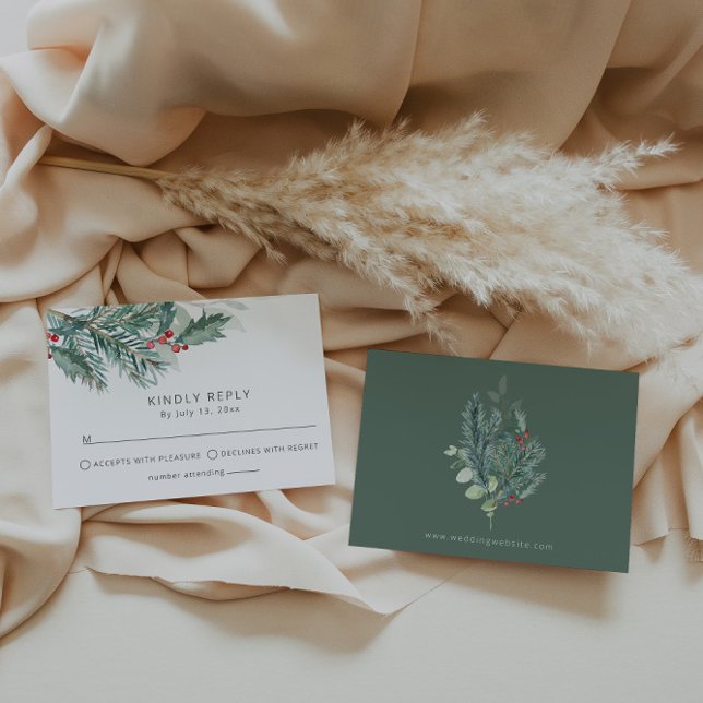 Weihnachtsgeschichten | Hochzeit RSVP Karte (Von Creator hochgeladen)
