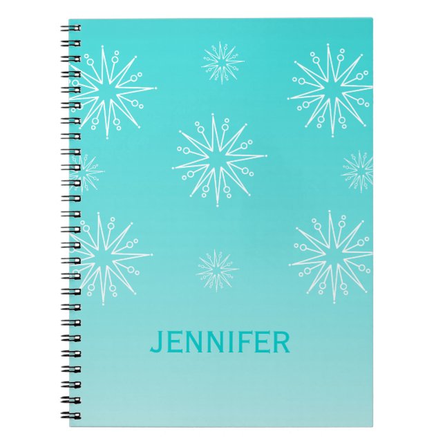Weihnachtsgeschichten Notebook, Aqua Notizblock (Vorderseite)