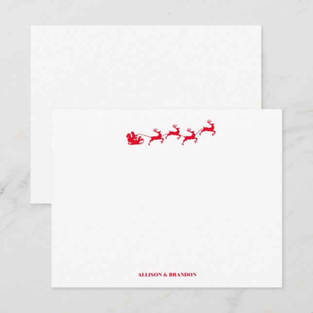 Weihnachtsgeschichten Personalisiert Mitteilungskarte (Vorne/Hinten)