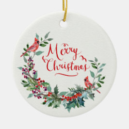 Weihnachtsgeschirr, Heiliger Kardinal Keramik Ornament