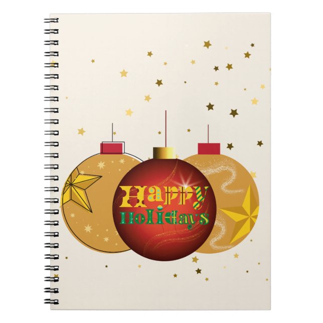 Weihnachtsgeschirr Notizblock (Vorderseite)