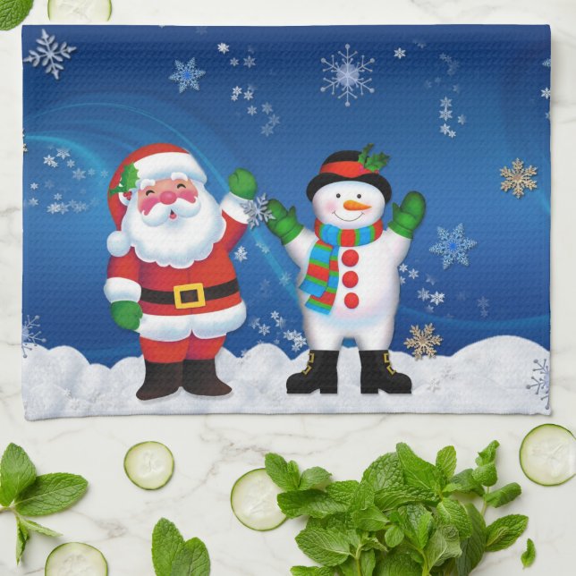 WeihnachtsGeschirrtücher Geschirrtuch (Gefaltet)