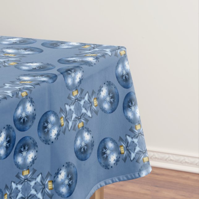 Weihnachtsgeschmack Blau Elegante Holidays Tischdecke (Beispiel)