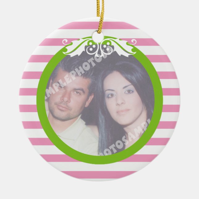 Weihnachtsgeschmack des Ehepaares - 1. Foto Keramikornament (Vorne)