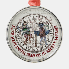 Weihnachtsgeschmack im Mittelalter Ornament Aus Metall