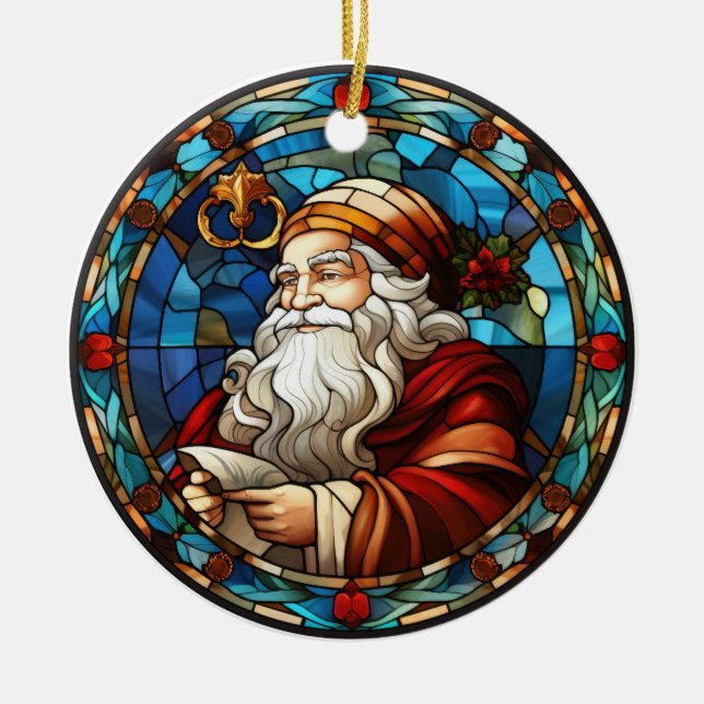 Weihnachtsgeschmack Keramik Ornament (Vorne)