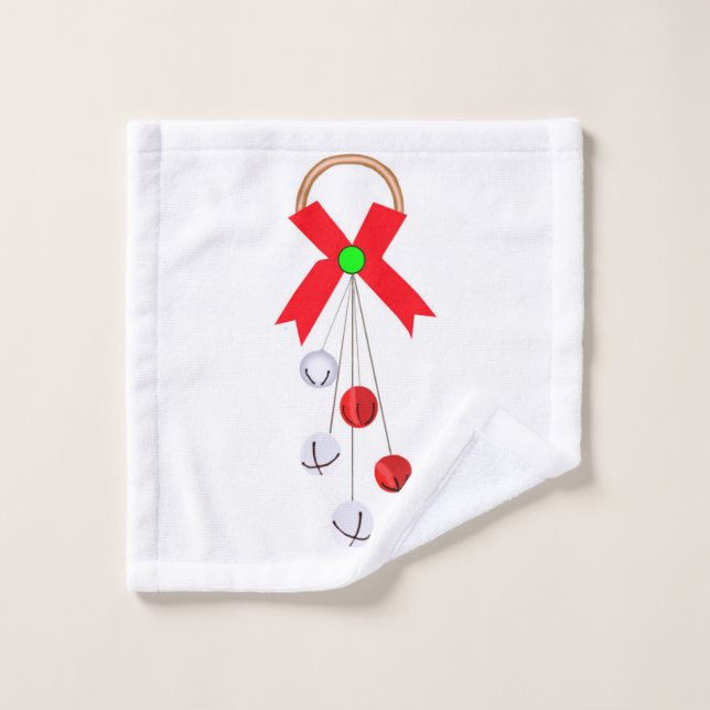 Weihnachtsgeschmuck Badetuch Set (Waschlappen)