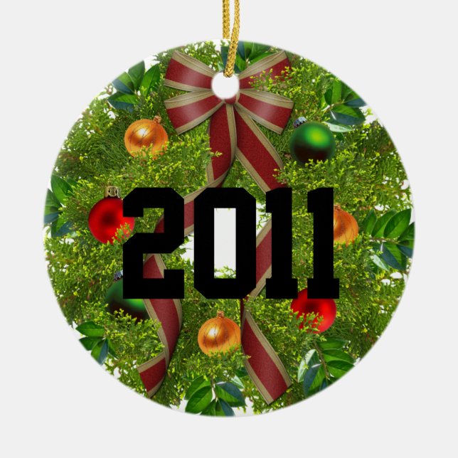 Weihnachtsgeschmuck für Fotos Keramikornament (Vorne)