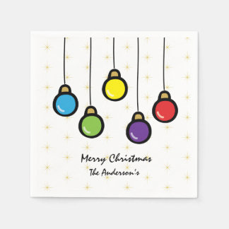 Weihnachtsgeschmuck mit Gold Star Serviette