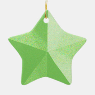Weihnachtsgeschmuck-Vorlage für Green Star Keramikornament