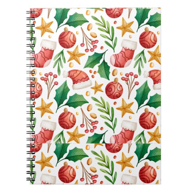 WeihnachtsgeschmuckNotebook Notizblock (Vorderseite)